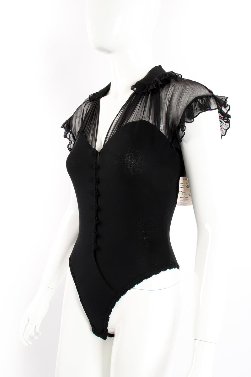 Bellville Sassoon black velvet corset size 10
