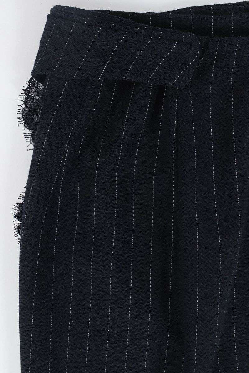 Vintage Donna Karan DKNY Pinstripe Lace Blazer & Skirt Set tab to hook skirt @ Recess Los Angeles