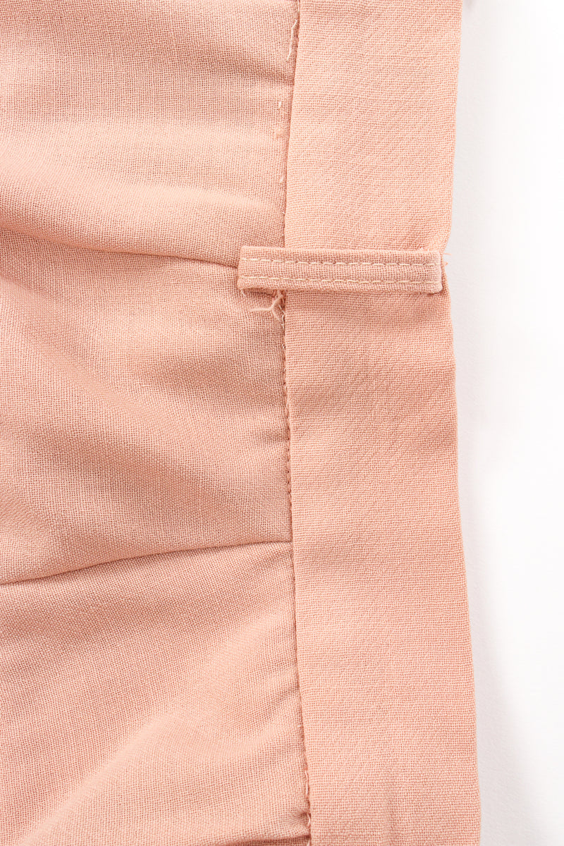 Vintage Donna Karan Wrap Tie Pant Suit waistband stitching at Recess Los Angeles