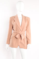 Vintage Donna Karan Wrap Tie Jacket Suit on mannequin front at Recess Los Angeles