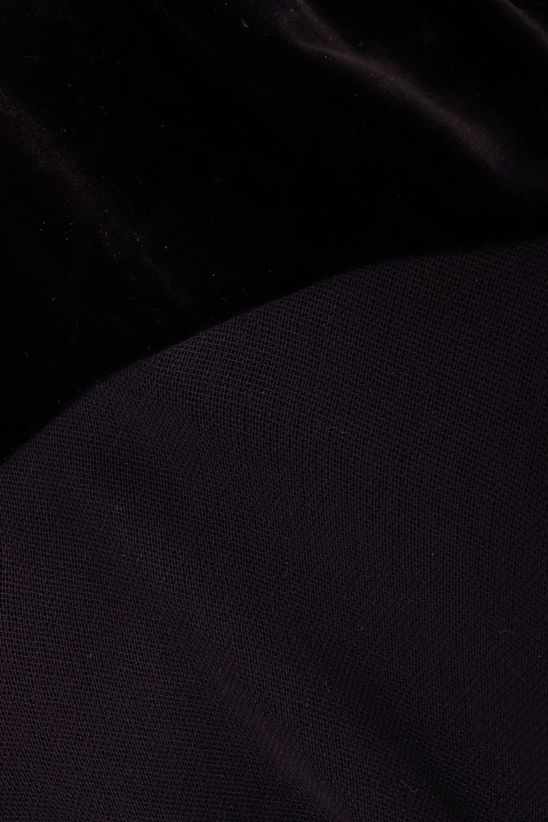 DONNA KARAN 90s Black Sheer Ruffle L/S Bodysuit — Garment