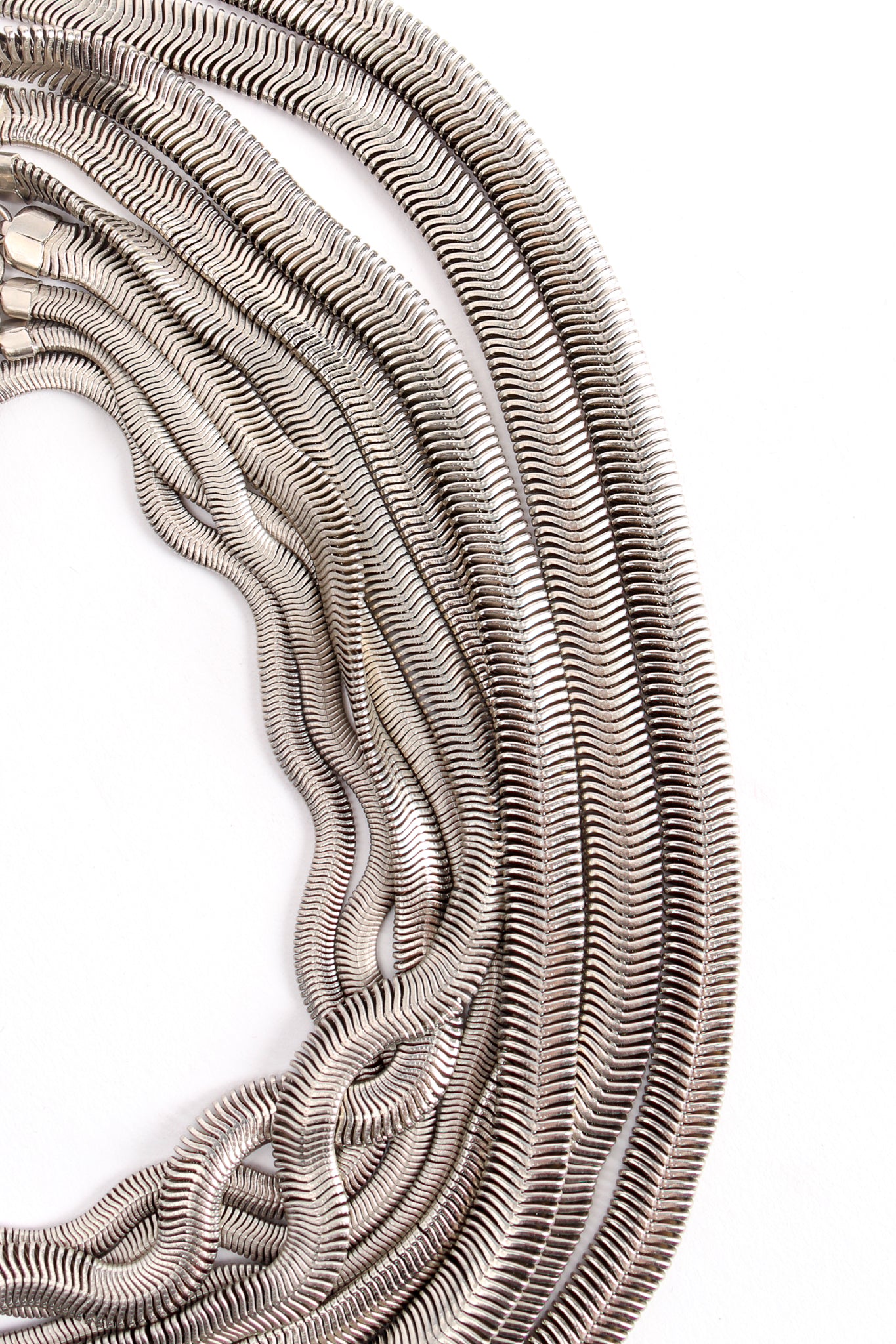 Vintage Donna Karan Draped Snake Chain Collar Necklace chains at Recess Los Angeles