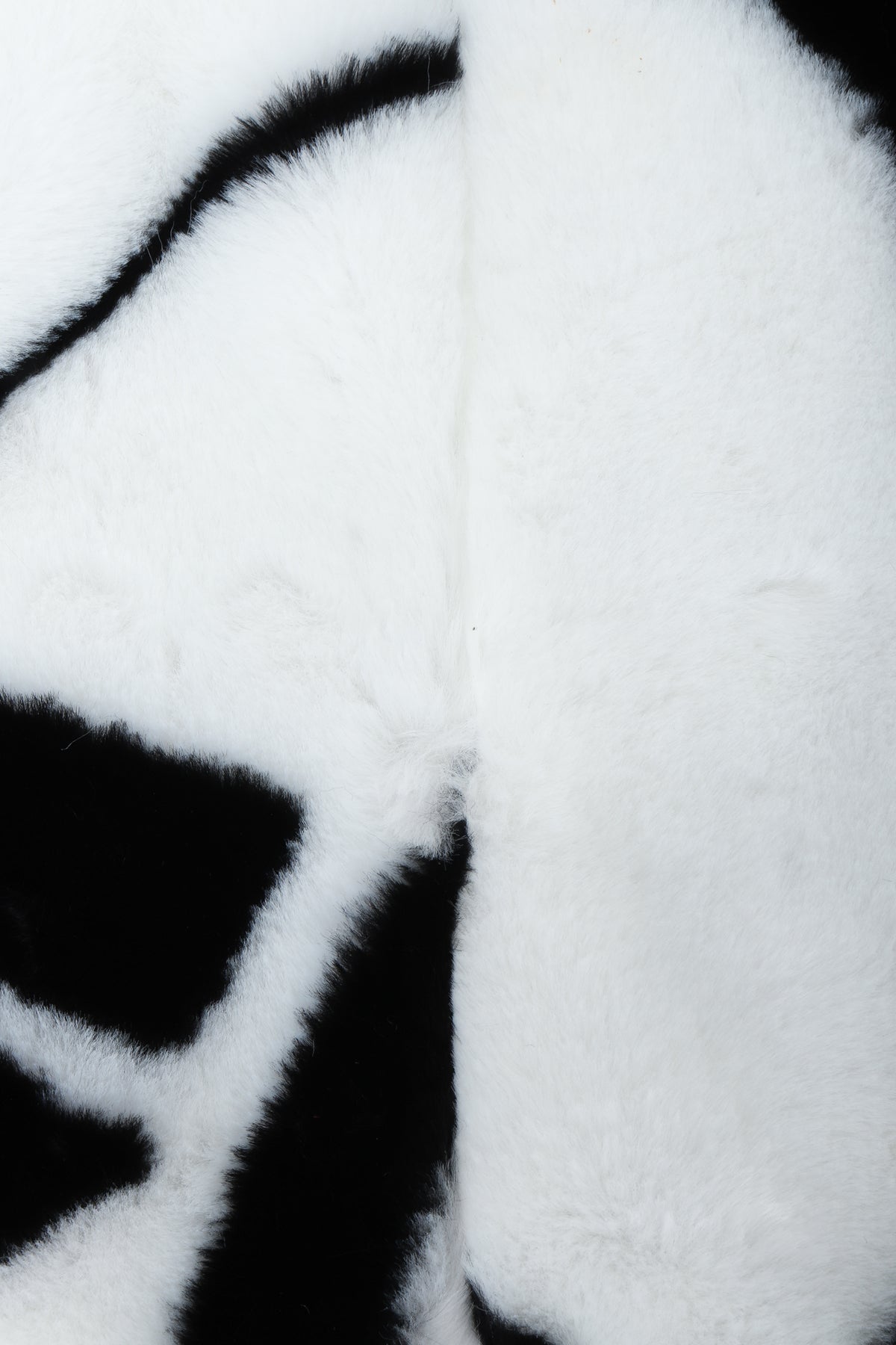 Vintage Donny Brook Oversized Face Print Faux Fur Coat at Recess