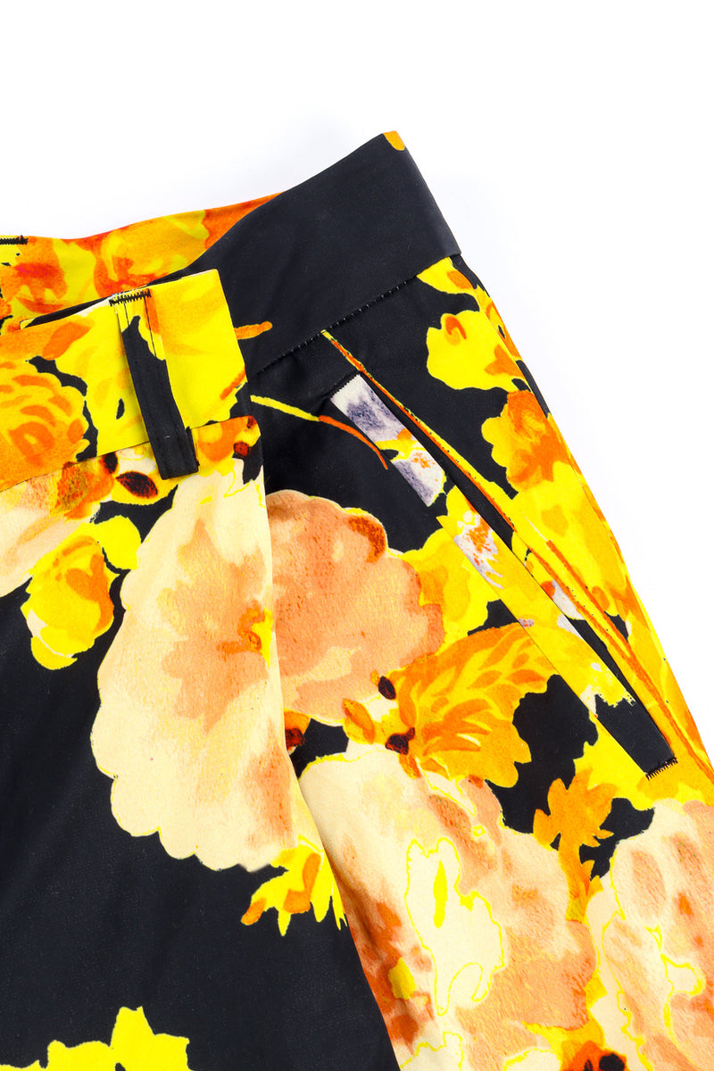 Orange & Yellow Sunflower Bianza Print Pants & Top Set – Unique Vintage