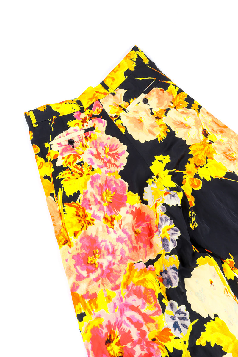 Dries Van Noten floral wide leg pant flat-lay @recessla