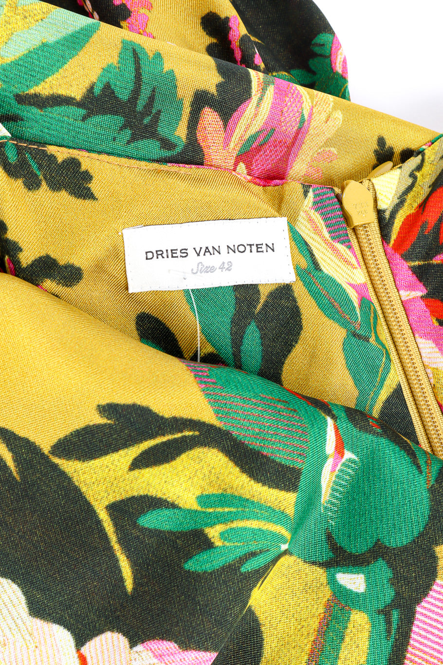 Floral ruffle hem sundress by Dries Van Noten label @recessla