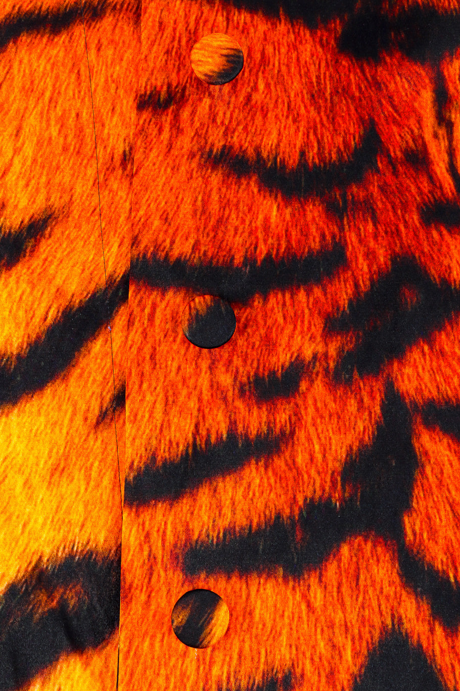 Dries Van Noten tiger duster coat button detail @recessla