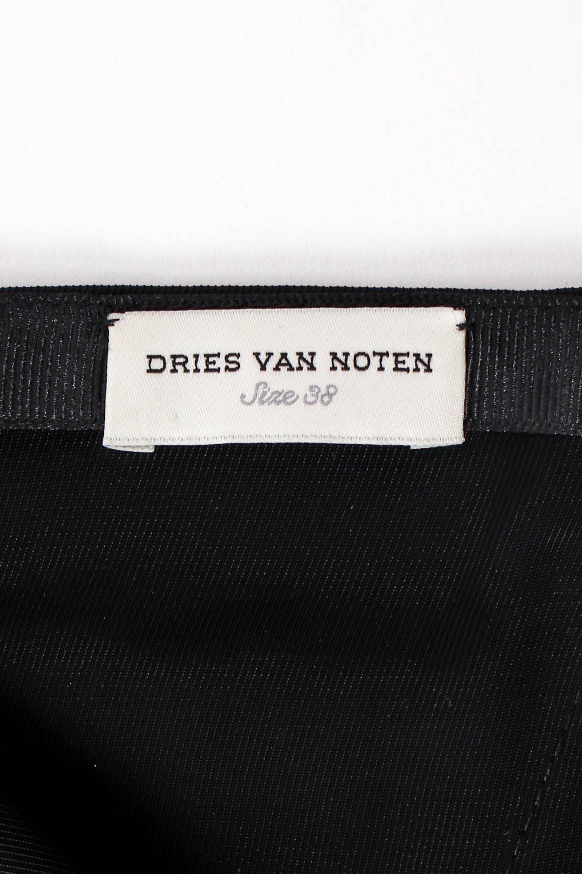 Vintage Dries Van Noten Ostrich Feather Pencil Skirt label @ Recess LA