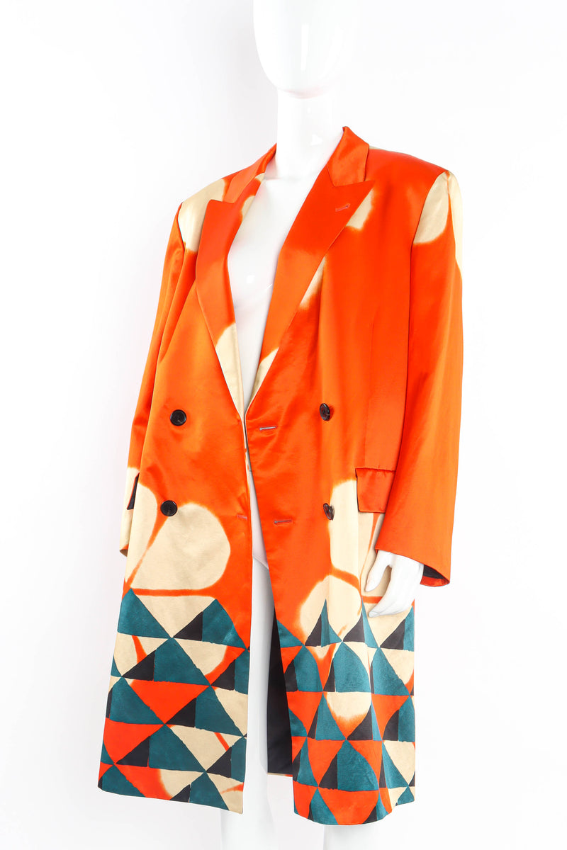 Vintage Dries Van Noten Double Breasted Blazer Coat mannequin open coat @ Recess LA