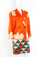 Vintage Dries Van Noten Double Breasted Blazer Coat mannequin angle @ Recess LA