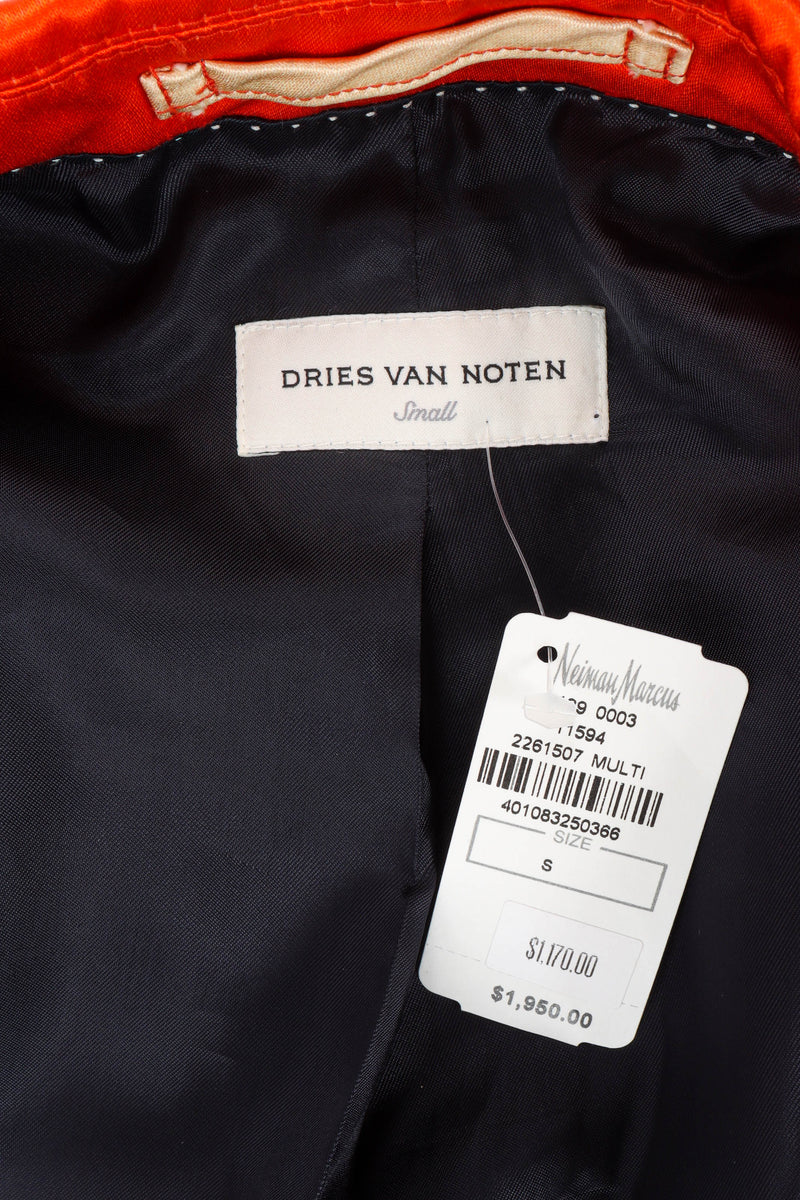 Vintage Dries Van Noten Abstract Double Breasted Blazer Coat – Recess