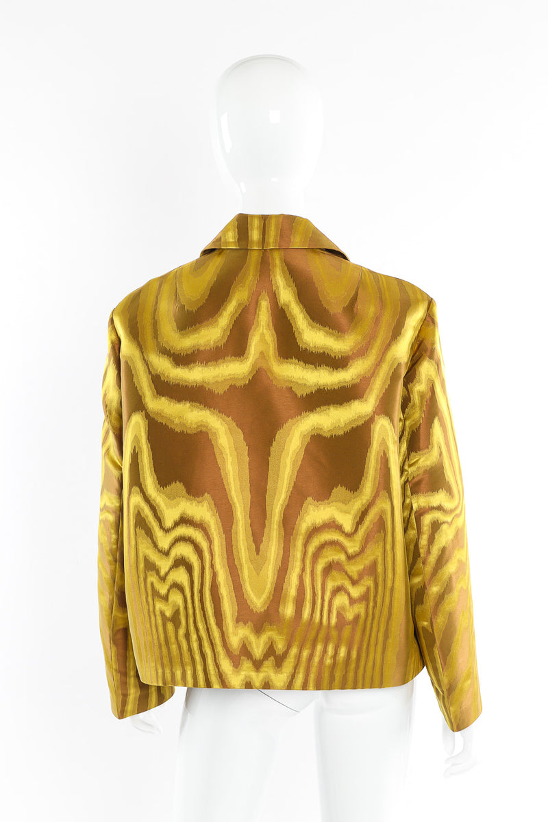 Dries van Noten abstract moire cropped jacket on mannequin @recessla