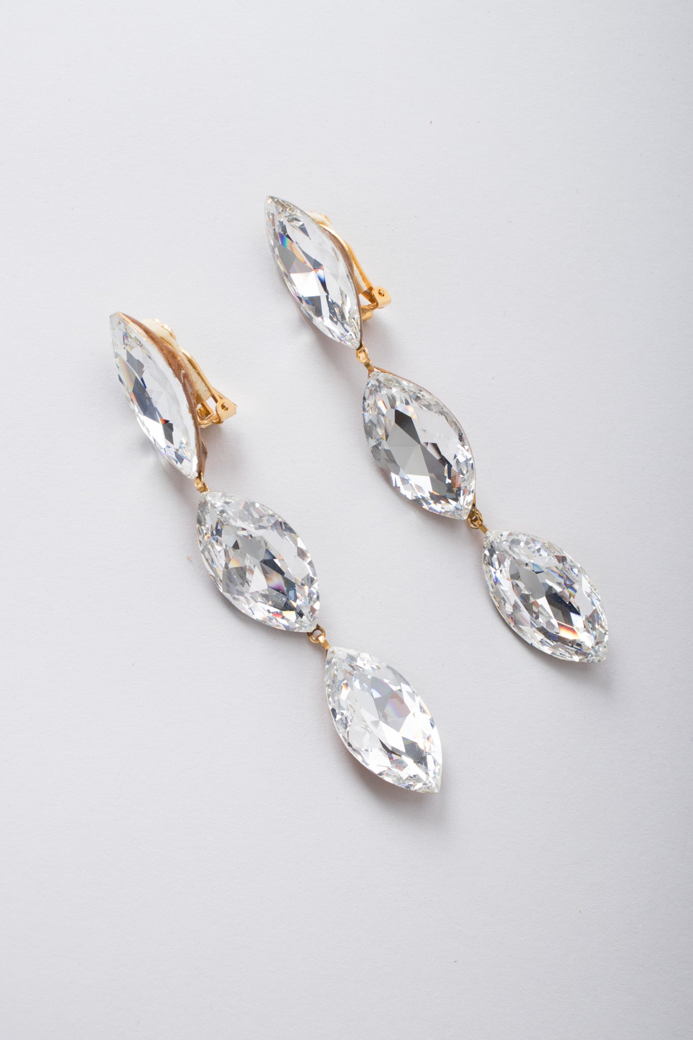 Designed By SD Crystal Marquise Drop Earrings