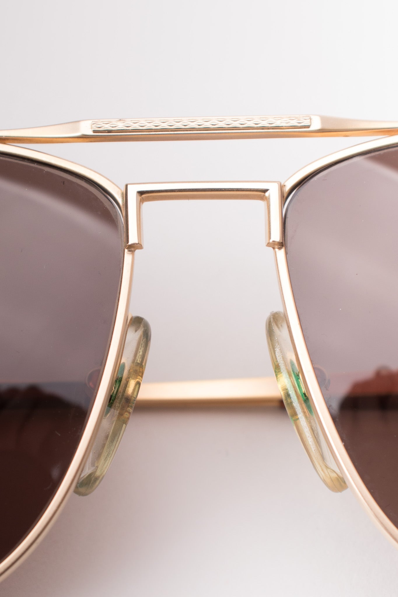Dunhill Squared Matte Coppertone Pilot Sunglasses