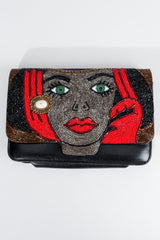 Vintage Bradley Emerald Eyes Beaded Bag Front