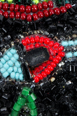 Vintage Bradley Adam & Eve Beaded Bag Missing Bead