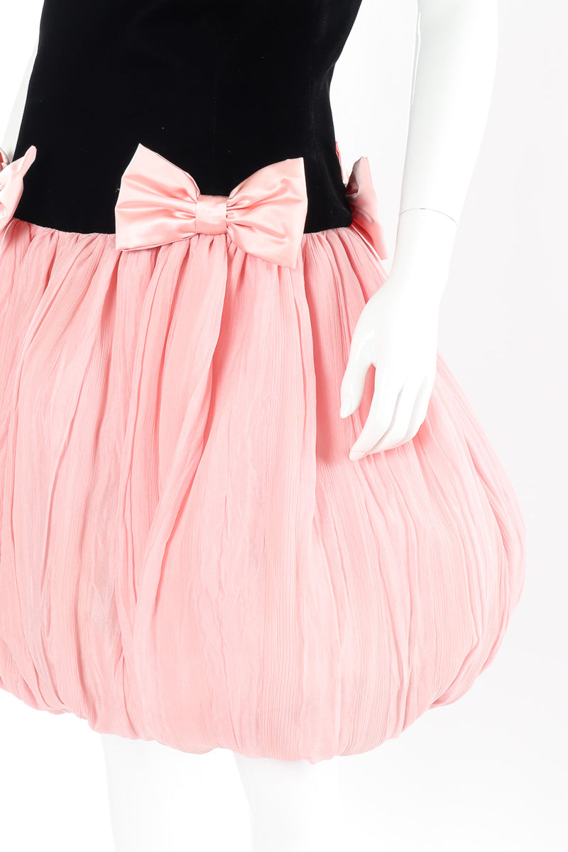 Bubble dress by Margaretha Ley for Escada mannequin hip bows @recessla