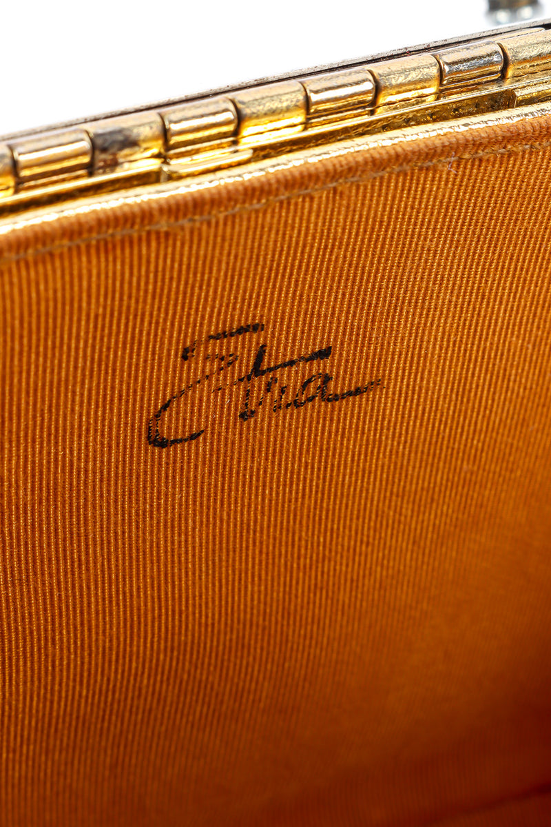 Vintage Etra Metallic Caged Oval Box Bag – Recess