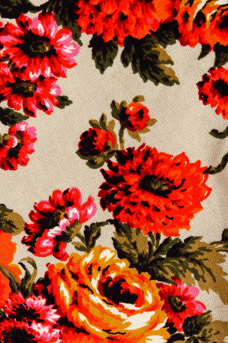 Vintage Edith Flagg Floral Arrangement Canvas Coat floral print @ Recess Los Angeles