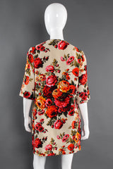 Vintage Edith Flagg Floral Arrangement Canvas Coat mannequin back @ Recess Los Angeles