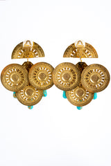 Vintage statement stone drop earrings backs @recessla