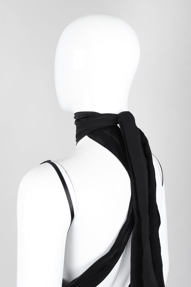 Recess Los Angeles Vintage Elisabetta Rogiani Leather Tie-Back Backless Camisole