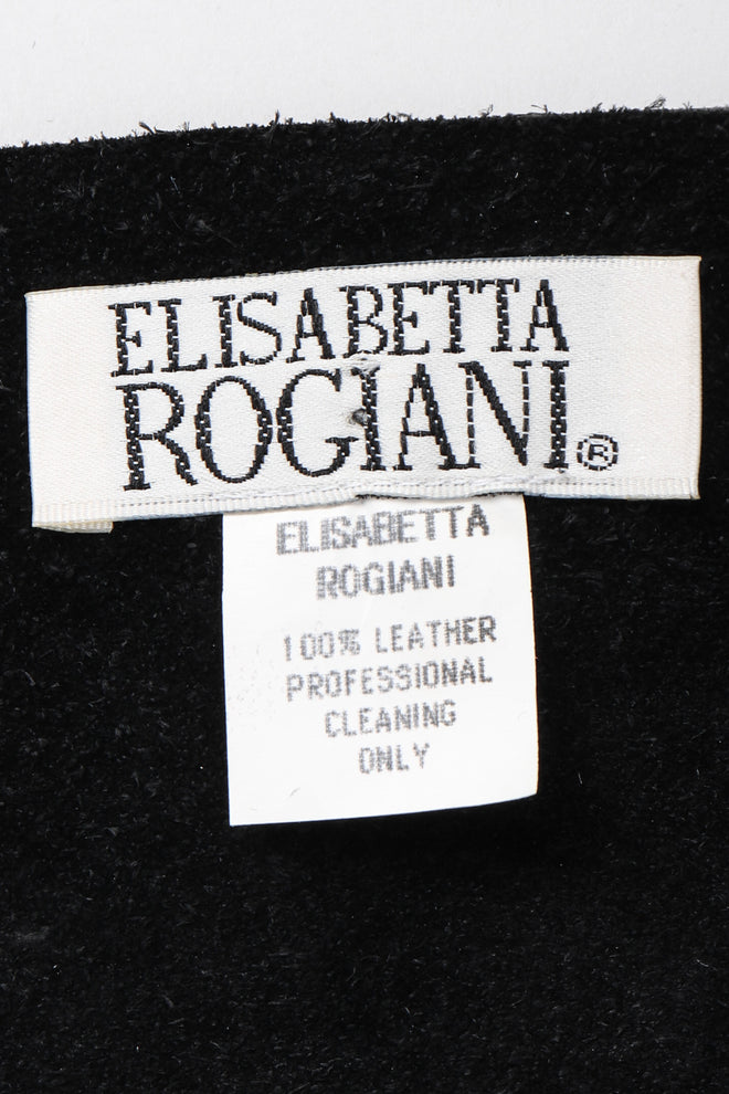 Recess Los Angeles Vintage Elisabetta Rogiani Leather Tie-Back Backless Camisole
