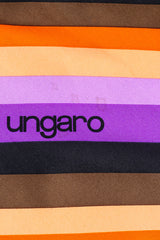 Color Block print scarf by Emanuel Ungaro stain close-up @recessla