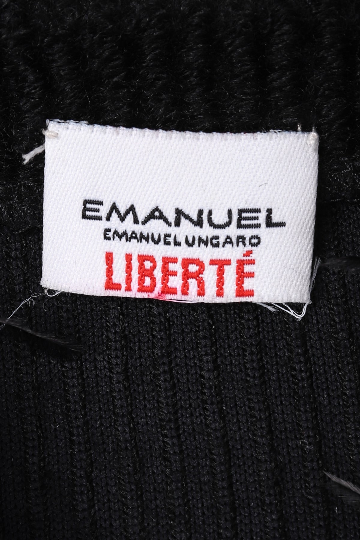 Vintage Emanuel Ungaro Liberté Ribbed Feather Trim Cardigan Vintage Emanuel Ungaro Liberté Ribbed Feather Trim Cardigan