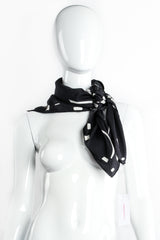 Vintage Emilio Pucci Graphic Mod Silk Scarf on mannequin at Recess Los Angeles