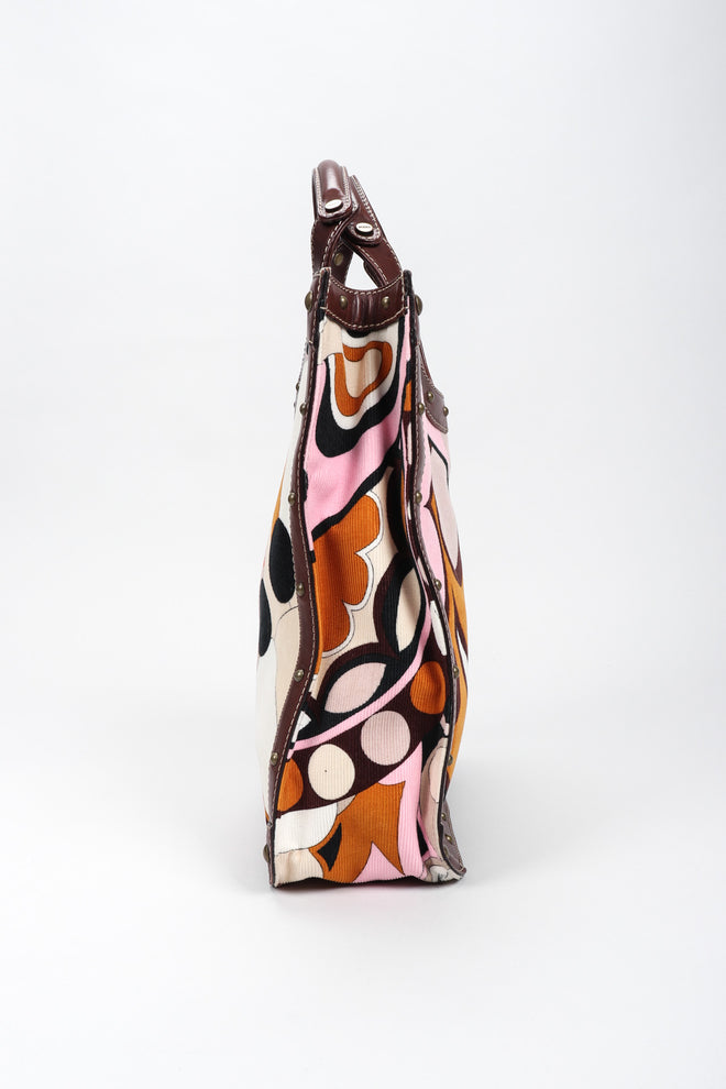 Recess Los Angeles Vintage Emilio Pucci Corduroy Print Tote Bag