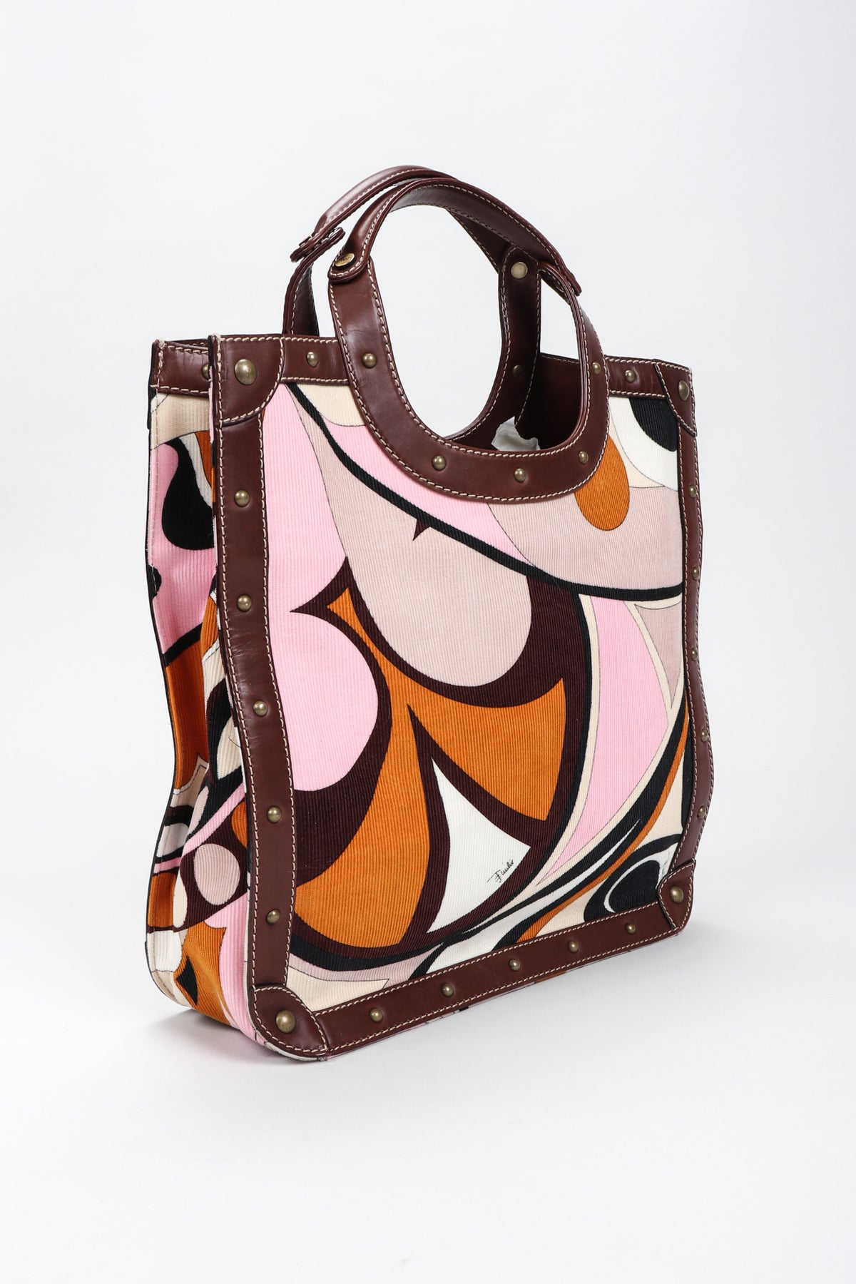 Vintage Emilio Pucci Corduroy Print Tote Bag – Recess