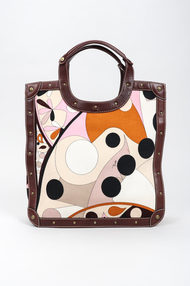 Recess Los Angeles Vintage Emilio Pucci Corduroy Print Tote Bag