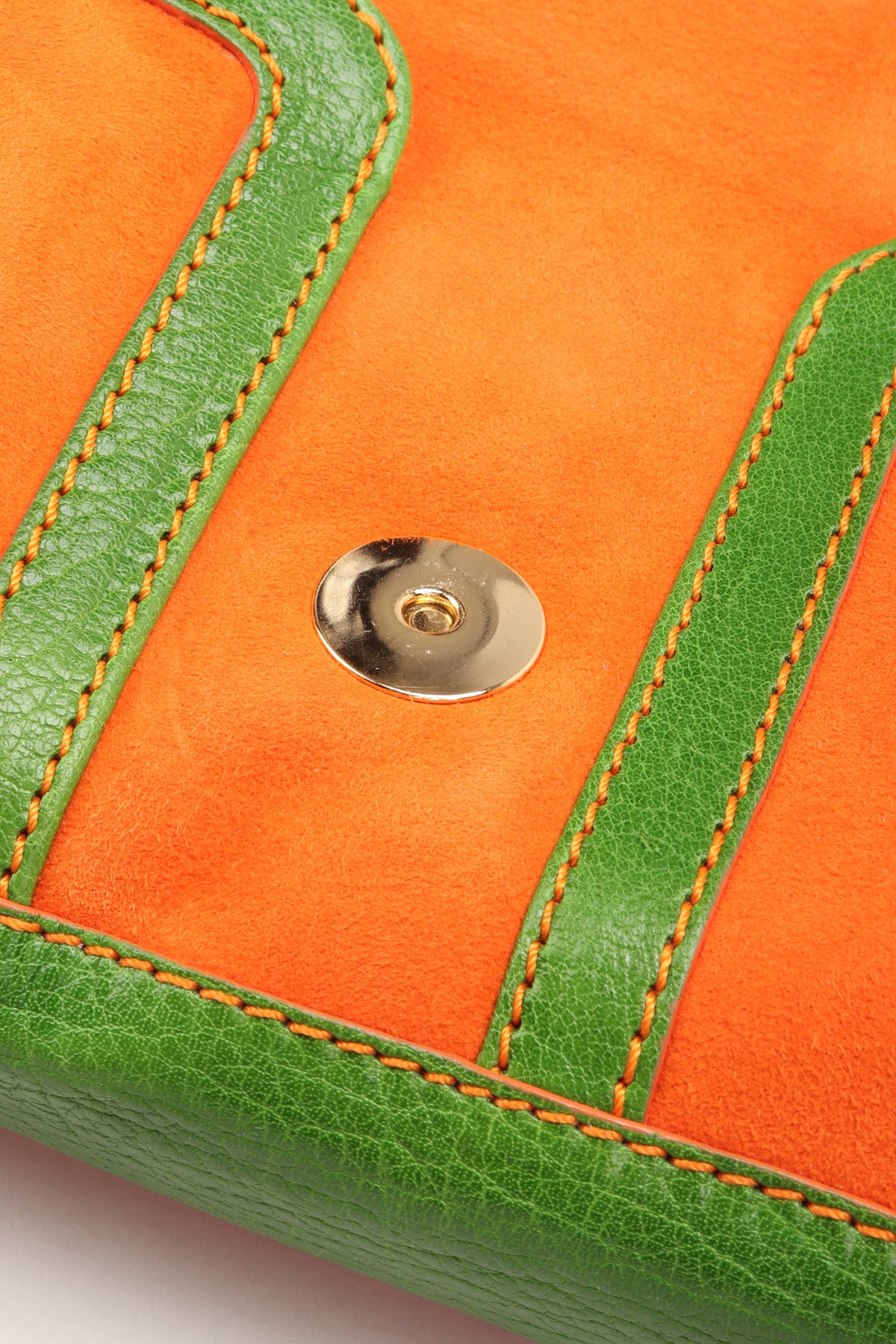 Vintage Pucci Colorblock Print Suede Buckle Bag – Recess