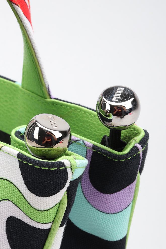 Recess Los Angeles Vintage Pucci Canvas Psychedelic Print Mini Tote Handbag