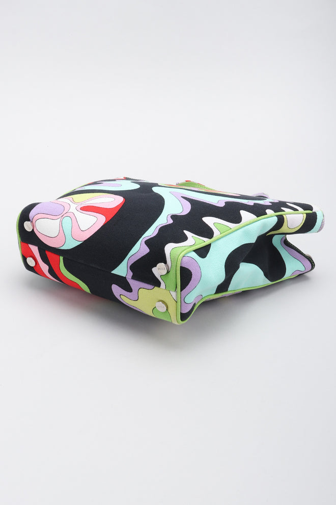 Recess Los Angeles Vintage Pucci Canvas Psychedelic Print Mini Tote Handbag