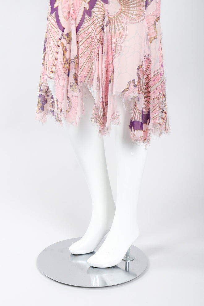 Recess Los Angeles Vintage Emilio Pucci Slashed Chiffon Cutout Dress