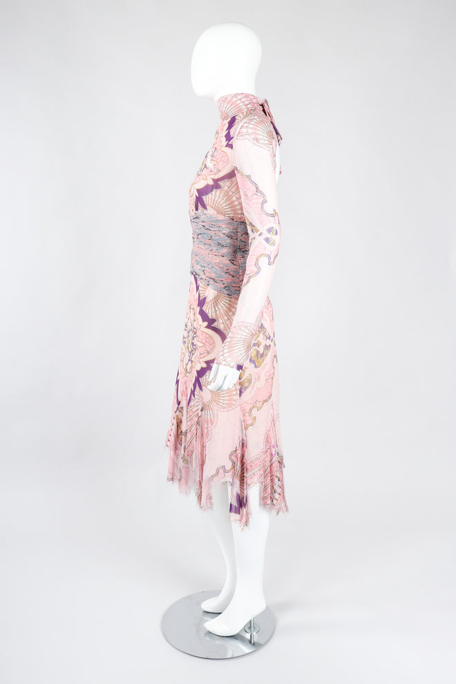 Recess Los Angeles Vintage Emilio Pucci Slashed Chiffon Cutout Dress