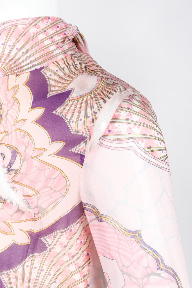 Recess Los Angeles Vintage Emilio Pucci Slashed Chiffon Cutout Dress