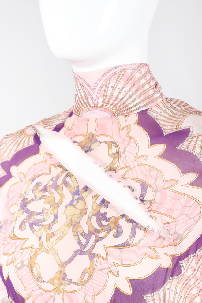 Recess Los Angeles Vintage Emilio Pucci Slashed Chiffon Cutout Dress