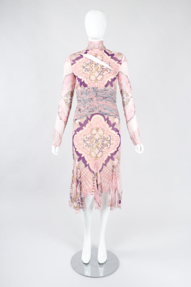 Recess Los Angeles Vintage Emilio Pucci Slashed Chiffon Cutout Dress