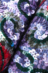 Recess Los Angeles Vintage Paul Smith for Emma Hope Sequin Swirl Kitten Heel Mule Sandals