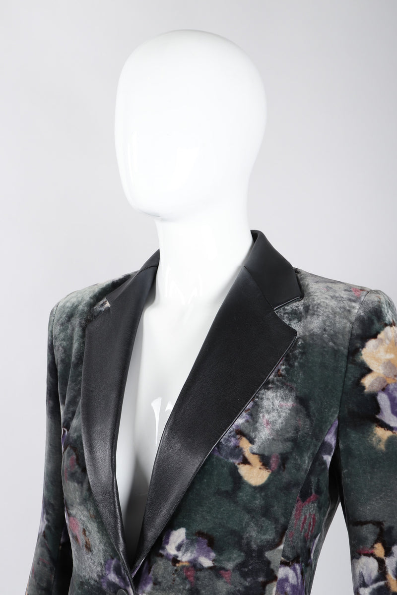 Vintage Emilio Pucci Floral Velvet Jacket & Pant Suit