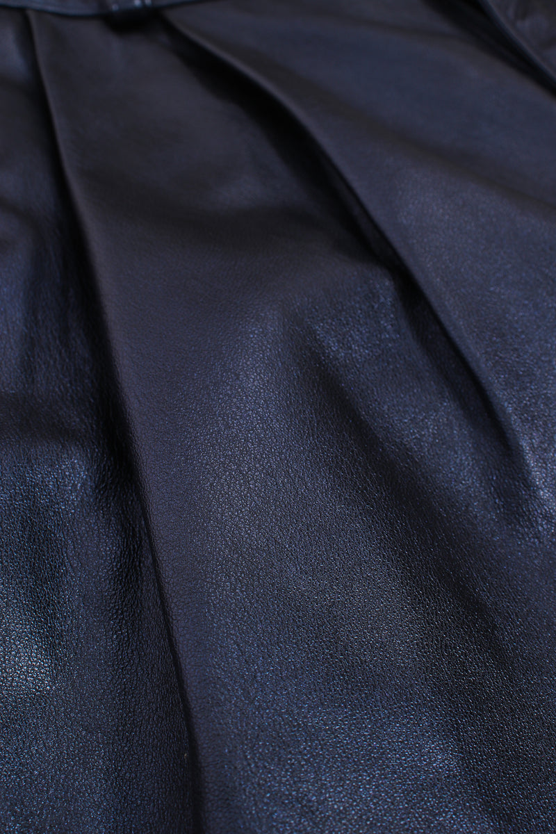 Vintage Erez Metallic Pleated Leather Pant fabric at Recess Los Angeles