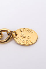 Vintage Erwin Pearl Rope Chain Pearl Necklace signed hang tag @ Recess LA