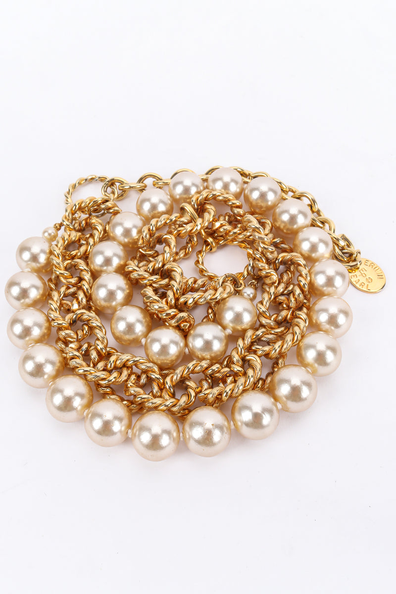 Vintage Erwin Pearl Rope Chain Pearl Necklace creative cluster flat  @ Recess LA