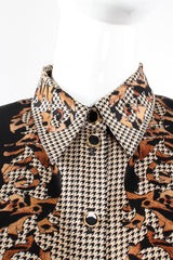 Vintage Escada Baroque Animal Stripe Shirt on Mannequin collar at Recess Los Angeles