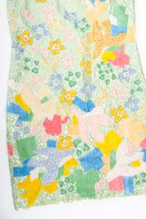 Vintage Escada Abstract Garden Sequined Dress sequin detail at Recess Los Angeles