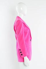 Vintage Escada by Margaretha Ley Hot Pink Wool Blazer mannequin side @ Recess LA