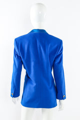 Vintage Escada Colorblock Lapis Blazer on mannequin back at Recess Los Angeles